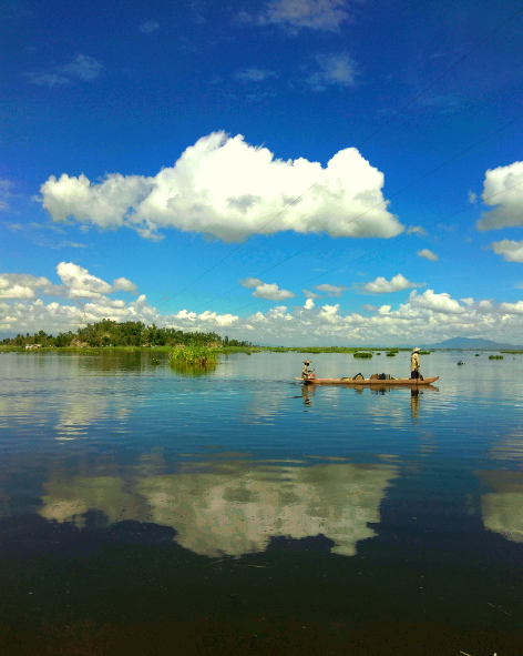 A view of Loktak Lake, Manipur, India