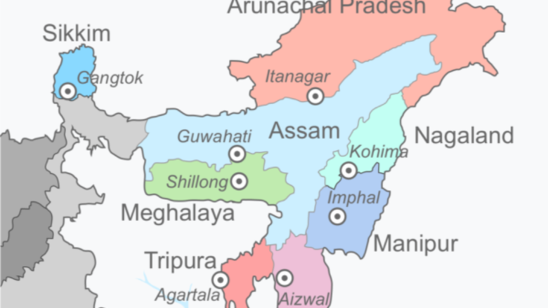 Names and Capitals of North East States of India